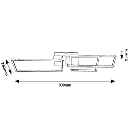 Rabalux - LED loftlampe LED/44W/230V hvid