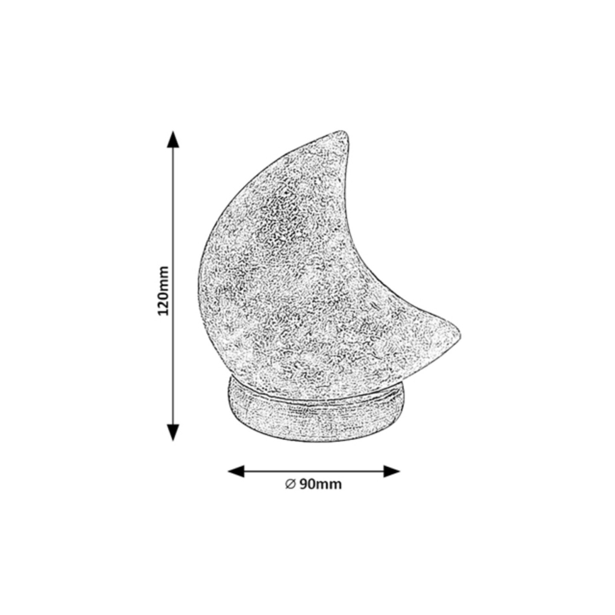 Rabalux - LED RGB Saltlampe LED/1W/5V 0,7 kg