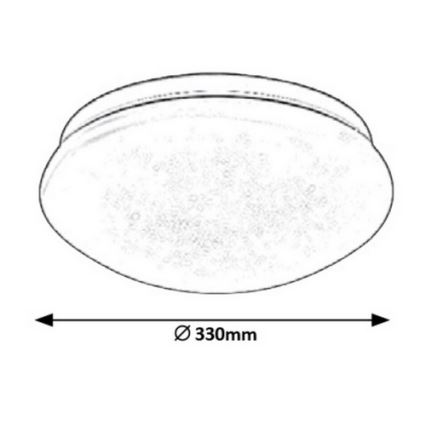 Rabalux - LED loftlampe LED/18W/230V