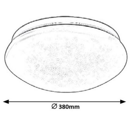 Rabalux - LED loftsbelysning LED/24W/230V