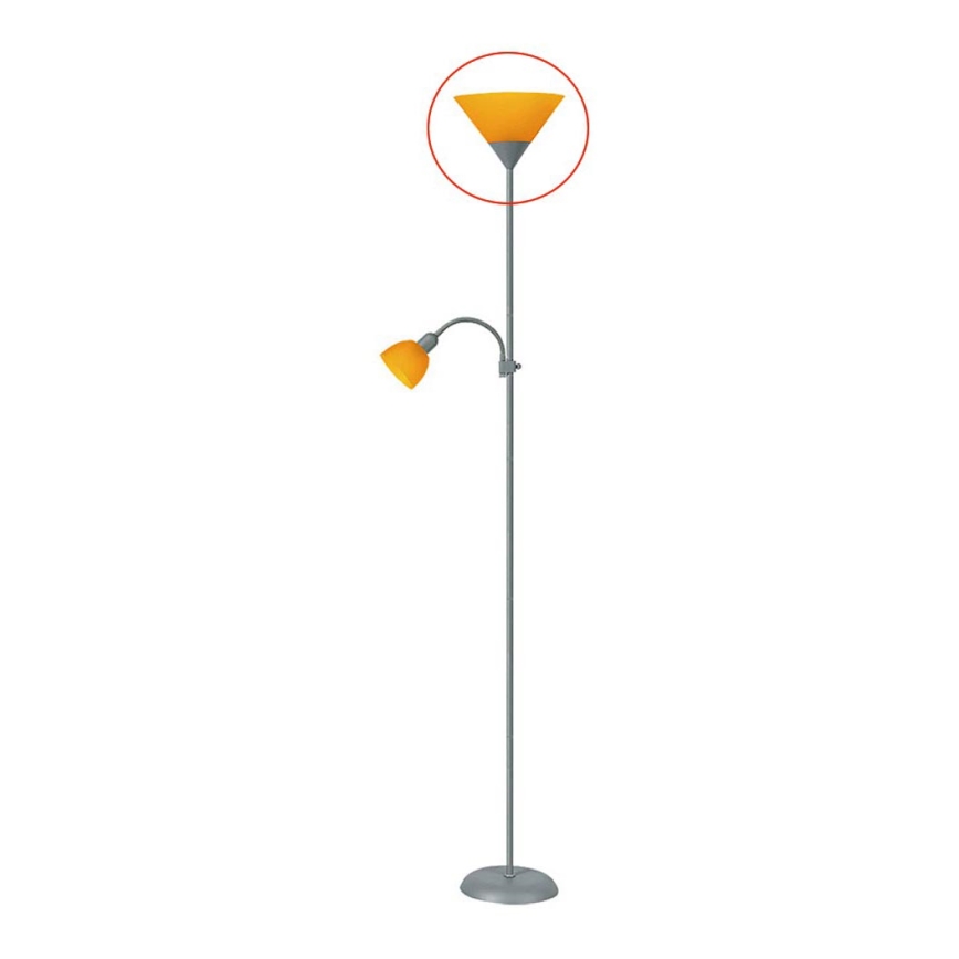 Rabalux 4026 - Lampeskærm til gulvlampe ACTION E27 stor  - orange