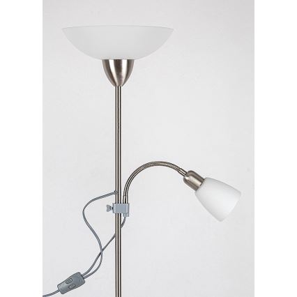 Rabalux - Gulvlampe 1xE27/60W+E14/40W