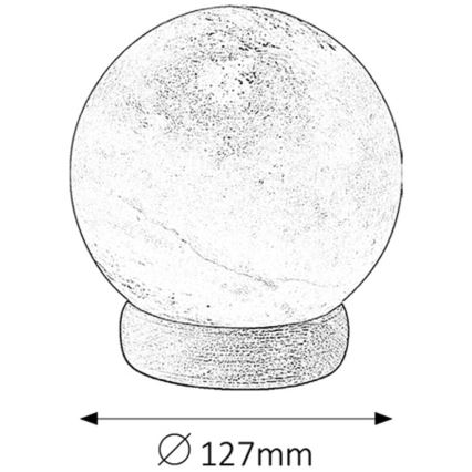 Rabalux -  Salt lampe 1xE14/15W/230V akacietræ 2,6 kg