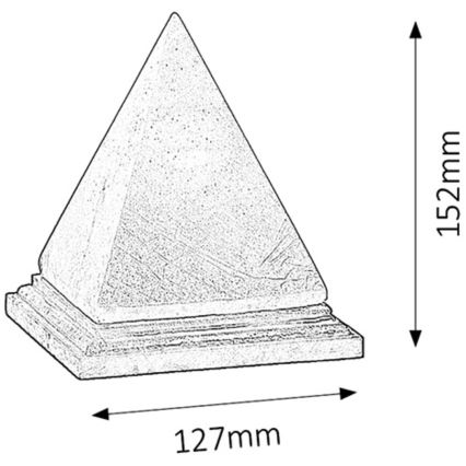 Rabalux - Salt lampe 1xE14/15W/230V akacietræ 2,8 kg