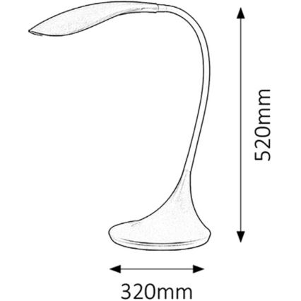 Rabalux 4167 - LED lampe dæmpbar DOMINIC 1xLED/4,5W/230V