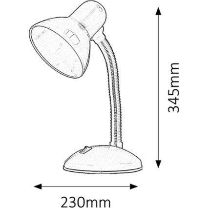 Rabalux - Bordlampe 1xE27/40W/230V