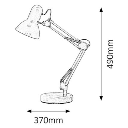 Rabalux - Bordlampe 1xE27/60W/230V