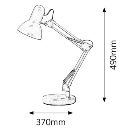 Rabalux - Bordlampe 1xE27/60W/230V