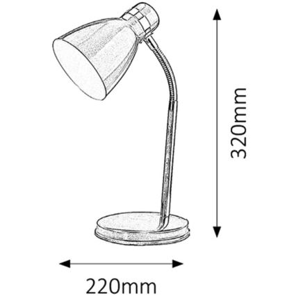 Rabalux - Bordlampe 1xE14/40W/230V