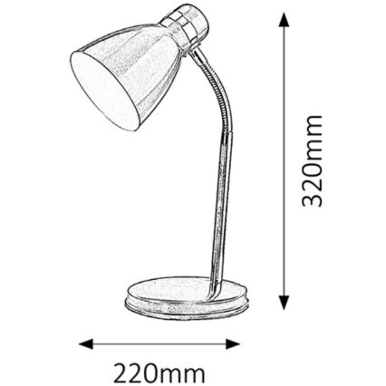 Rabalux - Bordlampe 1xE14/40W/230V