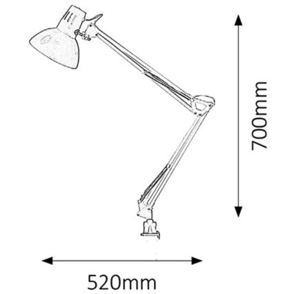 Rabalux - Bordlampe 1xE27/60W/230V