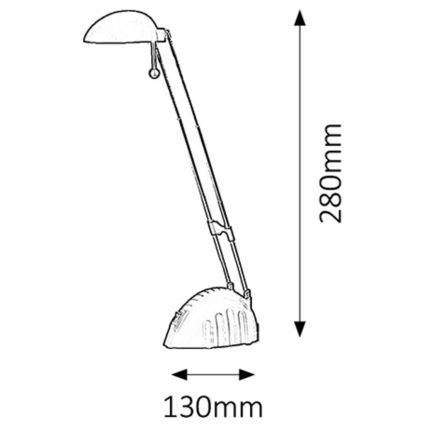 Rabalux - LED bordlampe 1xLED/5W/230V