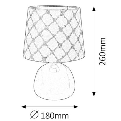 Rabalux - Bordlampe E14/40W hvid