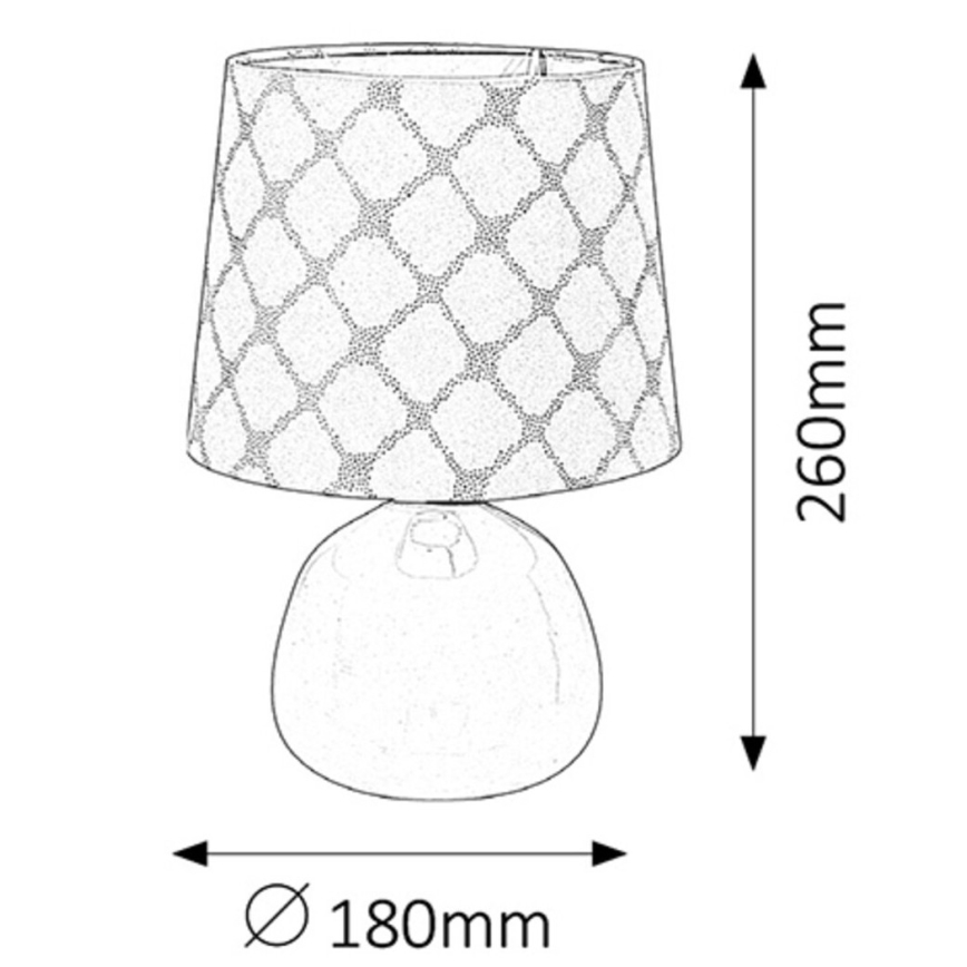 Rabalux - Bordlampe E14/40W hvid