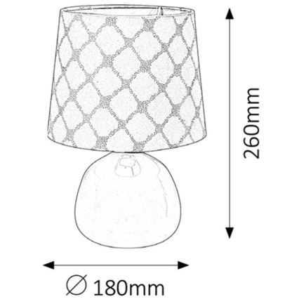 Rabalux - Bordlampe 1xE14/40W lyserød