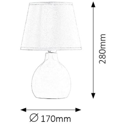 Rabalux - Bordlampe 1xE14/40W/230V