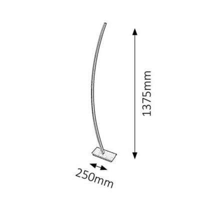 Rabalux - LED gulvlampe 1xLED/26W/230V
