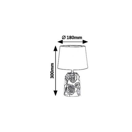 Rabalux 4549 - Bordlampe SONAL 1xE14/40W/230V