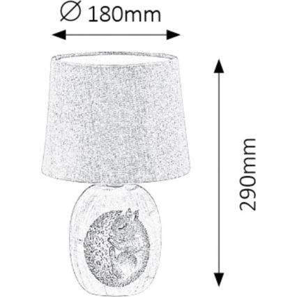 Rabalux - Chidren bordlampe 1xE14/40W/230V