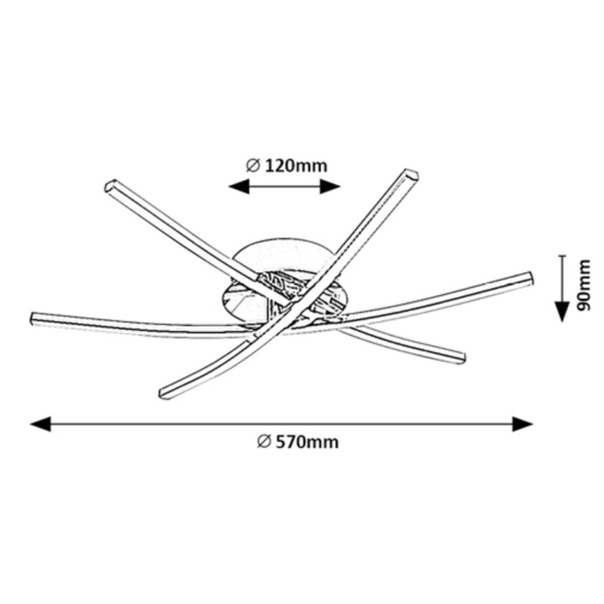 Rabalux - LED loftlampe LED/21W/230V 4000K