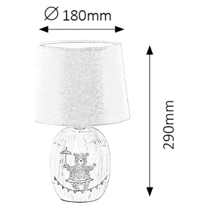 Rabalux - Chidren bordlampe 1xE14/40W/230V