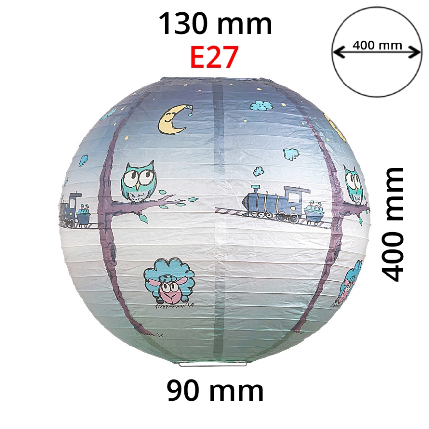 Rabalux 4631 - Lampeskærm til børnependel SHEPHERD E27 diameter 40 cm