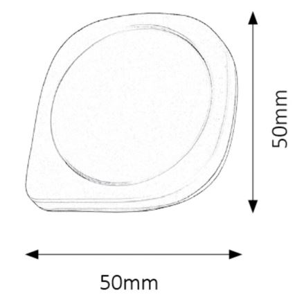 Rabalux - LED lampe med sensor LED/0,5W/230V 2700K hvid