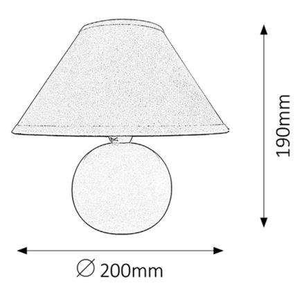 Rabalux - Bordlampe 1xE14/40W/230V