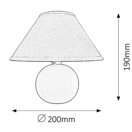 Rabalux - Bordlampe 1xE14/40W/230V