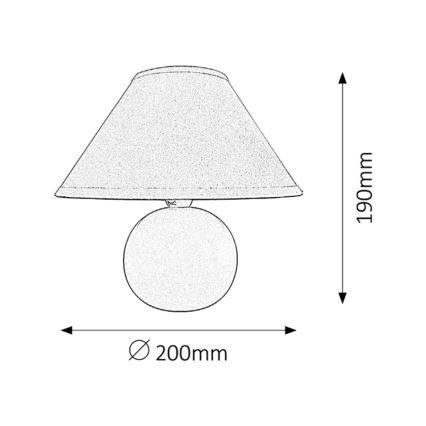 Rabalux - Bordlampe 1xE14/40W/230V