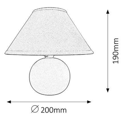 Rabalux - Bordlampe 1xE14/40W/230V