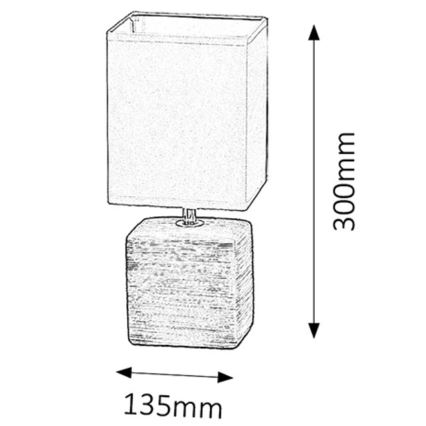 Rabalux - Bordlampe 1xE14/40W/230V