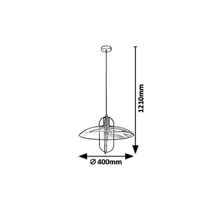 Rabalux 5000 - Lysekrone i en snor VIDA 1xE27/8W/230V