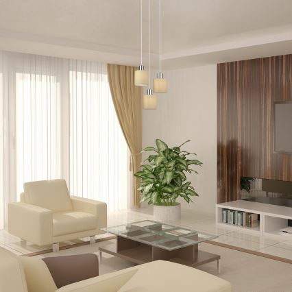 Rabalux 5012 - Lysekrone i en snor NATINA 3xE14/25W/230V