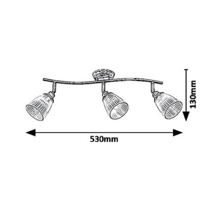 Spotlys 3xE14/40W/230V