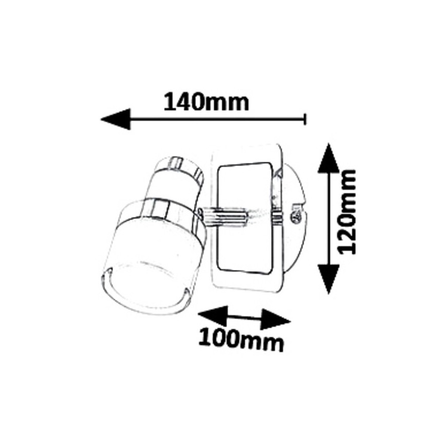 Rabalux 5021 - LED vægspotlys HAROLD LED/5W/230V IP44