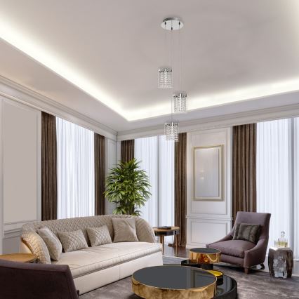 Rabalux 5044 - LED lysekrone i en snor ASTRELLA 3xLED/6W/230V