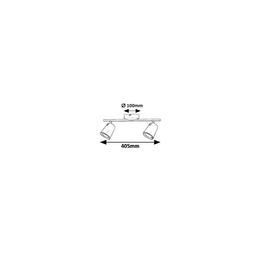 Rabalux 5046 - LED spotlamper SOLANGE 2xLED/6W/230V