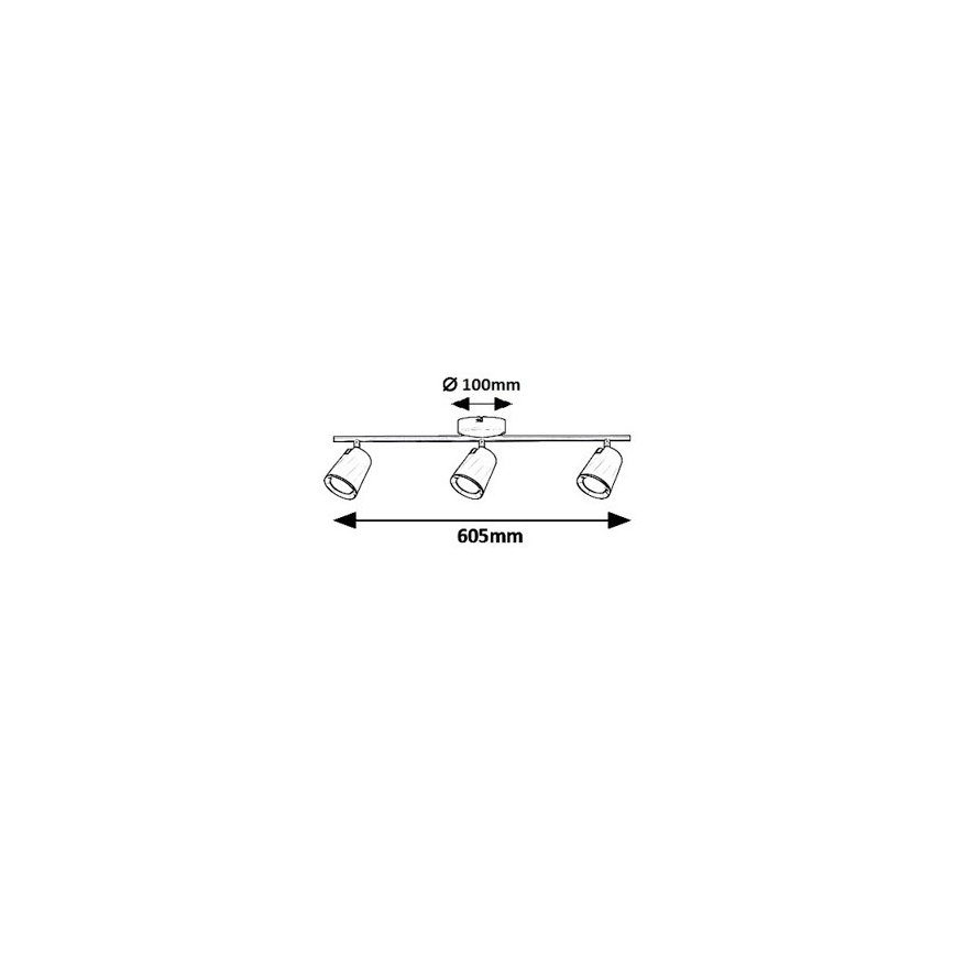 Rabalux 5047 - LED spotlamper SOLANGE 3xLED/6W/230V
