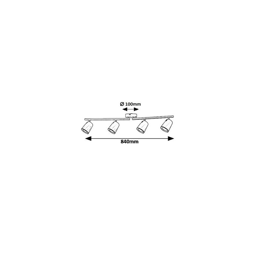 Rabalux 5048 - LED spotlamper SOLANGE 4xLED/6W/230V