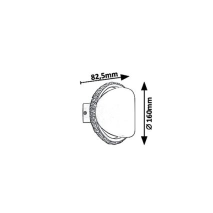Rabalux 5049 - LED væglampe CAPRIANA LED/6W/230V