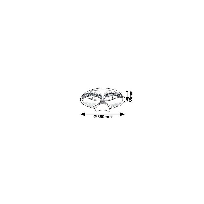 Rabalux 5050 - LED lysdæmper loftslampe CAPRIANA LED/18W/230V