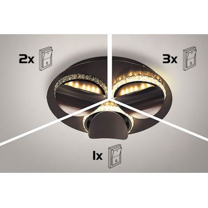 Rabalux - LED dæmpbar loftlampe CAPRIANA LED/36W/230V Ø 50 cm