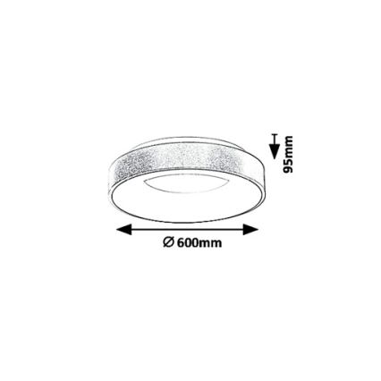 Rabalux 5053 - LED loftsbelysning CARMELA LED/50W/230V