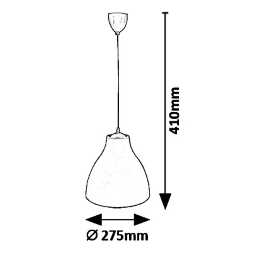 Rabalux - Pendel med ledning 1xE27/40W/230V Ø 27,5 cm