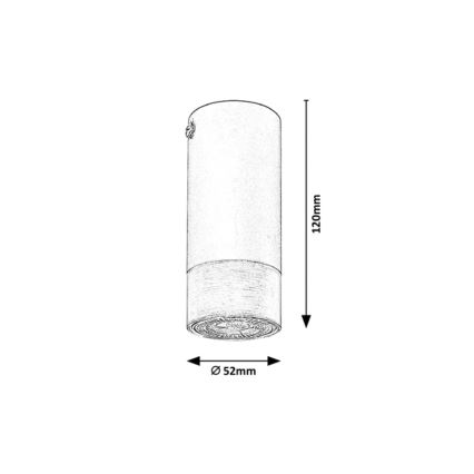 Rabalux - Loftlampe 1xGU10/5W/230V Ø 5,2 cm