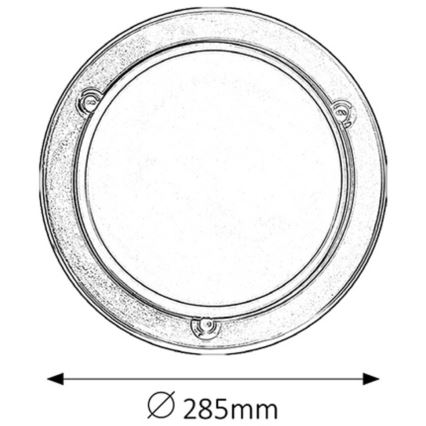 Rabalux - Loftlampe 1xE27/60W/230V diameter 28,5 cm