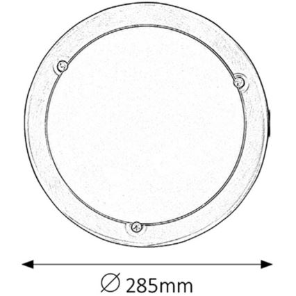 Rabalux - Loftlampe 1xE27/60W/230V