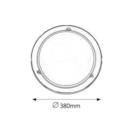 Rabalux - Loftlampe 2xE27/60W/230V