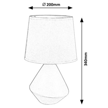 Rabalux - Bordlampe 1xE14/40W/230V brun